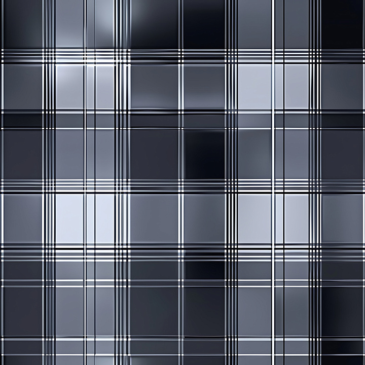 Gray Tartan Plaid Fabric Pattern seamless PBR texture preview