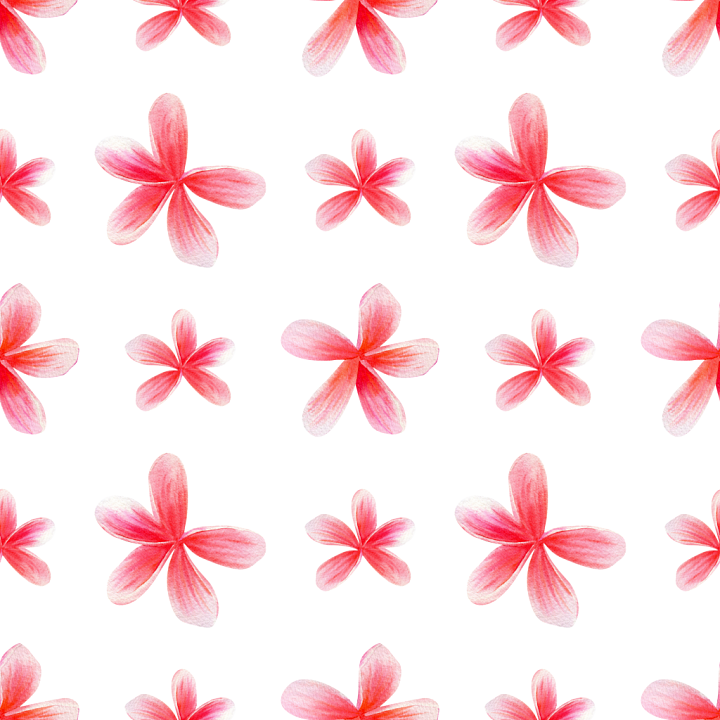 with Soft Pink Flower Petal Pattern on White seamless PBR texture preview