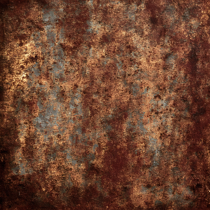 Rusty Metal With Corroded Holes And Uneven Surface seamless PBR texture preview