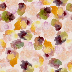 seamless Seamless 3D PBR Watercolor Floral Fabric Texture with Soft Pastel Colors texture 8k free download PBR