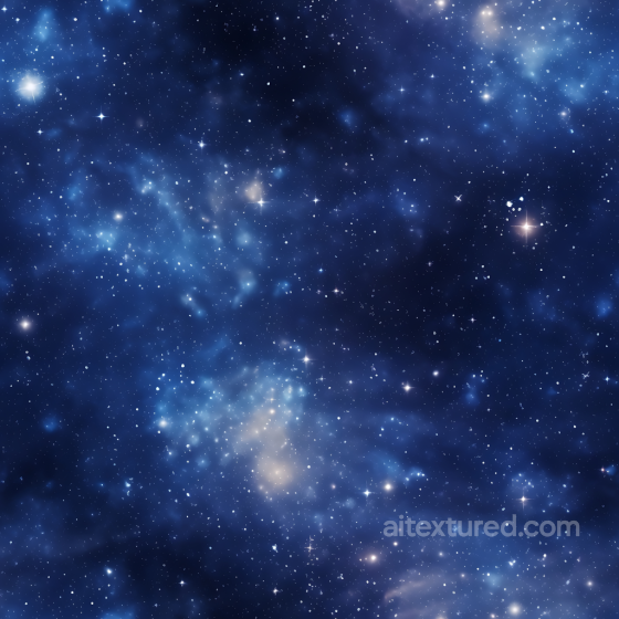 Space PBR Texture Featuring Deep Blue Starfield with Nebula Haze Star, space, planets texture preview