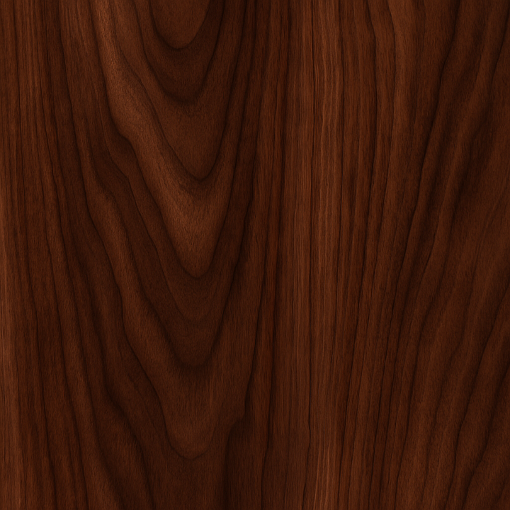 Polished Walnut Wood seamless PBR texture preview