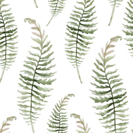 Featuring Delicate Watercolor Green Fern Leaves watercolor greenery texture preview