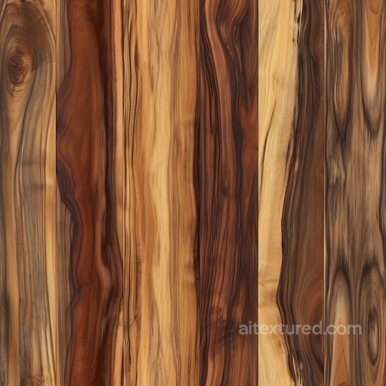 Rustic Natural Wood Planks PBR Texture with Varied Grain Wood texture preview