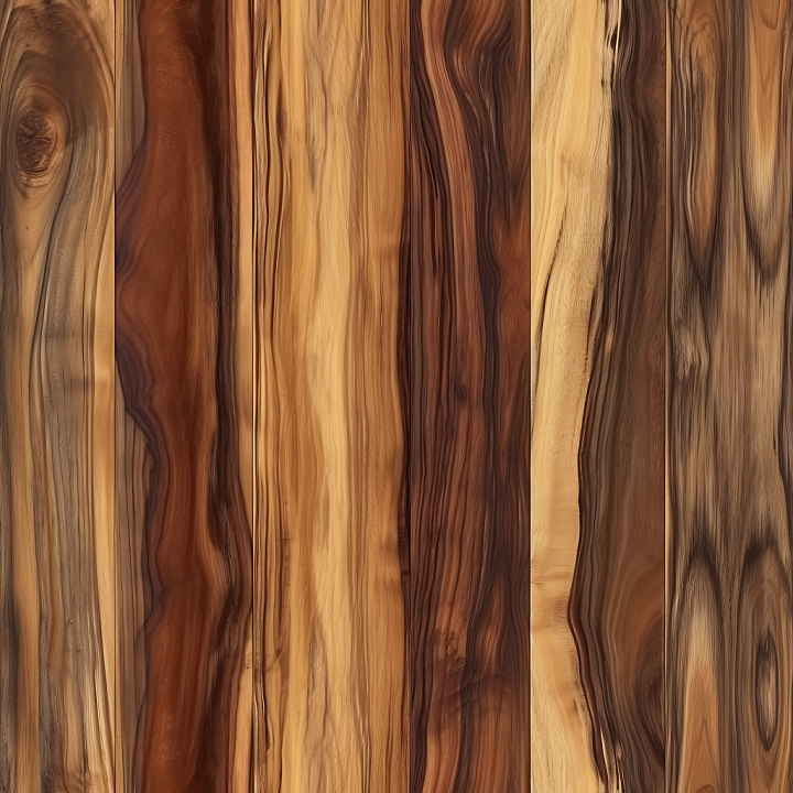 Rustic Natural Wood Planks with Varied Grain seamless PBR texture preview