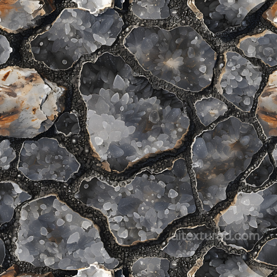 Polished Agate Stone Texture with Layered Crystalline Details Stone texture preview