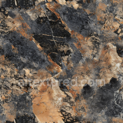seamless Seamless 3D Marble Stone PBR Texture Featuring Black, Orange and Beige Veins texture 8k free download PBR