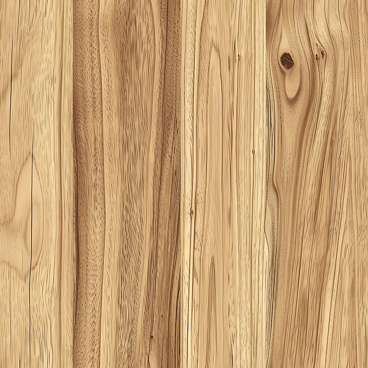 Hickory Wood with Natural Grain and Knots seamless PBR texture preview