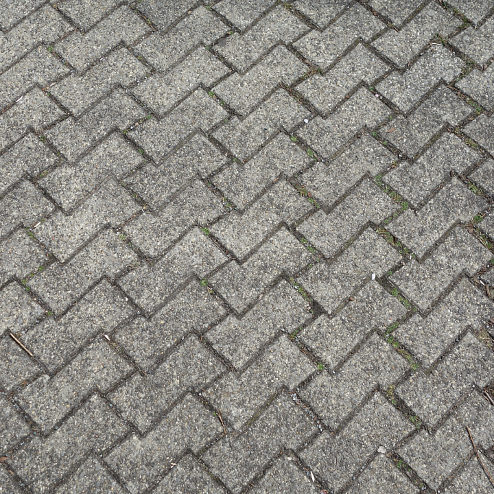 Realistic Concrete Paving Brick Pattern seamless PBR texture preview