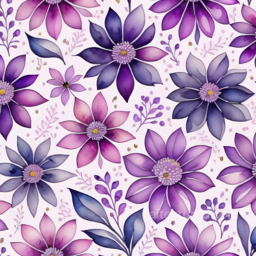 Purple Flower Texture with Vibrant Floral Pattern seamless Purple Flower PBR texture