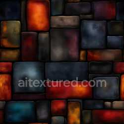 seamless Seamless 3D PBR Cracked Colorful Brick Wall Texture with Varied Rectangular Blocks texture 8k free download PBR