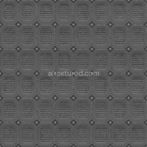 Archviz Floor Grate Grill Metal Sci Scifi — Seamless PBR Texture