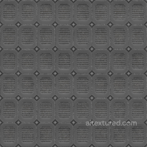 Archviz Floor Grate Grill Metal Sci Scifi - Seamless PBR Texture seamless Metal PBR texture