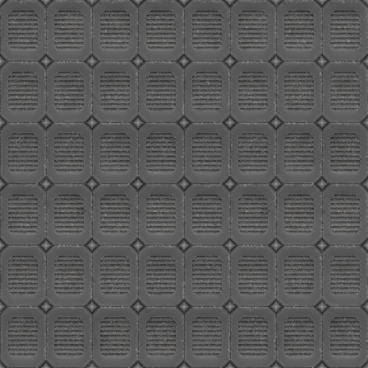 Archviz Floor Grate Grill Metal Sci Scifi seamless PBR texture preview