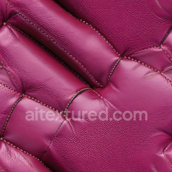 seamless Seamless 3D PBR Quilted Purple Leather Upholstery Texture with Fine Grain and Detailed Stitching texture 8k free download PBR
