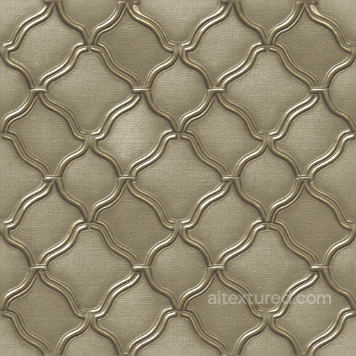 Wallpaper With Art Deco Quatrefoil Embossed Silk Weave seamless Wallpaper PBR texture
