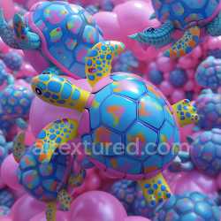 seamless Seamless 3D Inflated PBR Texture Featuring Glossy Colorful Bubble Panels texture 8k free download PBR