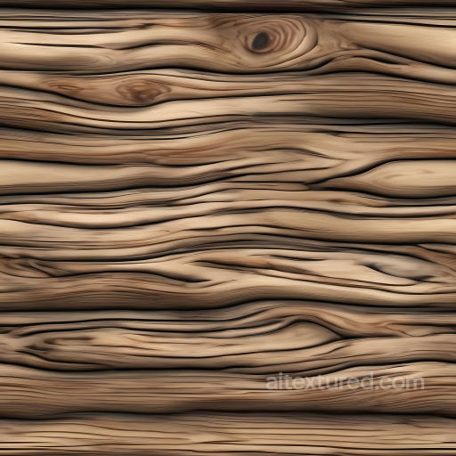Knotted Pine Wood Planks PBR Texture with Rich Grain seamless Wood PBR texture