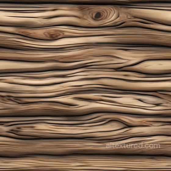 Knotted Pine Wood Planks PBR Texture with Rich Grain Wood texture preview