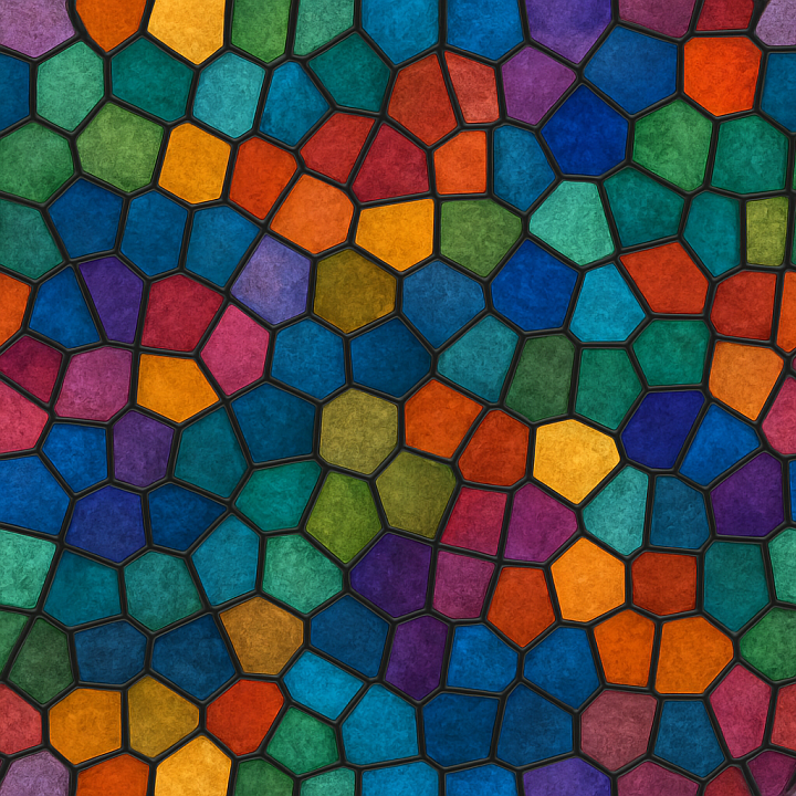 Stained Glass seamless PBR texture preview