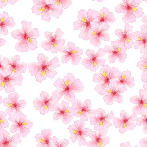 Preview — Seamless 3D PBR Texture Featuring Watercolor Cherry Blossoms Pattern
