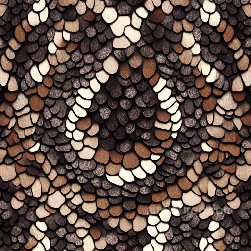Skin PBR Texture Featuring Stylized Layered Scale Pattern with Detailed Micro Surface seamless Skin PBR texture
