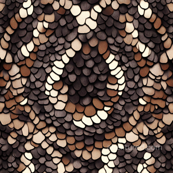 Skin PBR Texture Featuring Stylized Layered Scale Pattern with Detailed Micro Surface Skin texture preview