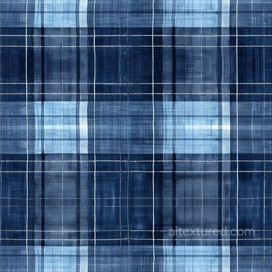 Plaid Fabric Texture Featuring Blue and Navy Checks Plaid texture preview