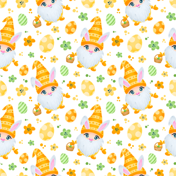 Featuring Playful Easter Gnomes and Decorative Eggs All Easter Digital paper texture preview