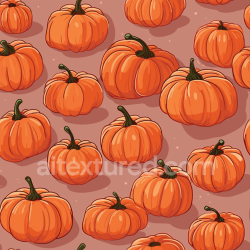seamless Seamless 3D PBR Watercolor Pumpkin Pattern Texture with Autumn Hues texture 8k free download PBR