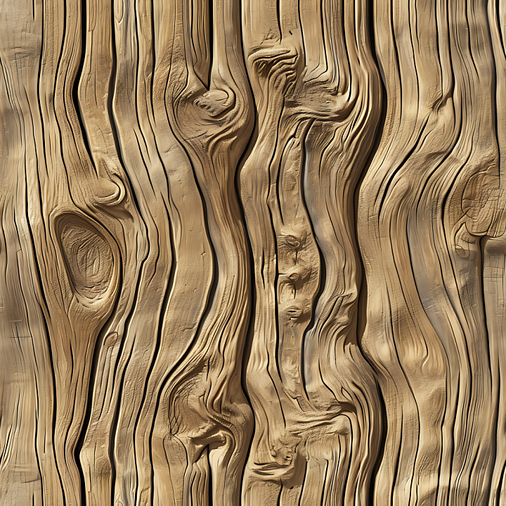 Weathered Wood Planks with Natural Grain and Knots seamless PBR texture preview