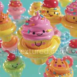 seamless Seamless 3D Inflated PBR Texture Featuring Glossy Puffy Quilted Vinyl Panels with Multicolor Sprinkles texture 8k free download PBR