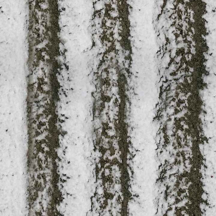 Snow Mud Field seamless PBR texture preview
