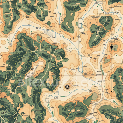 seamless Seamless 3D desert topographic camouflage PBR texture with contour lines and terrain details texture 8k free download PBR