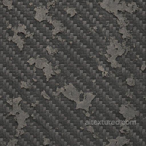 Eroded Carbon Fiber Seamless Texture seamless Basic-materials PBR texture