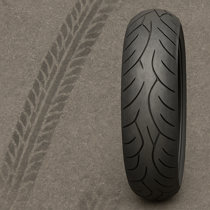 Motorcycle Tire Tire Skid Tire Track Overlay Tire Print Pattern seamless PBR texture preview