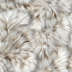 seamless Seamless 3D PBR Soft White Long Fur Leather Texture with Natural Flowing Strands texture 8k free download PBR