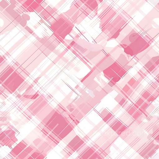 Seamless 3D PBR Texture of Abstract Pink Plaid Pattern with Layered Lines texture preview