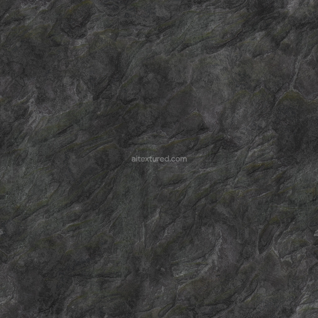Seamless dark rock texture for 3D applications