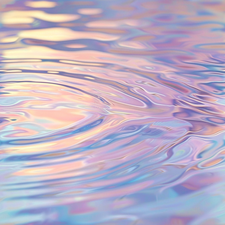 Of Soft Pastel Liquid Ripples With Smooth Wavy Motion seamless PBR texture preview