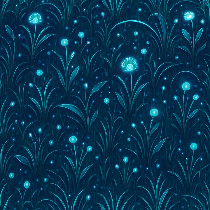 Futuristic Meadow seamless PBR texture preview
