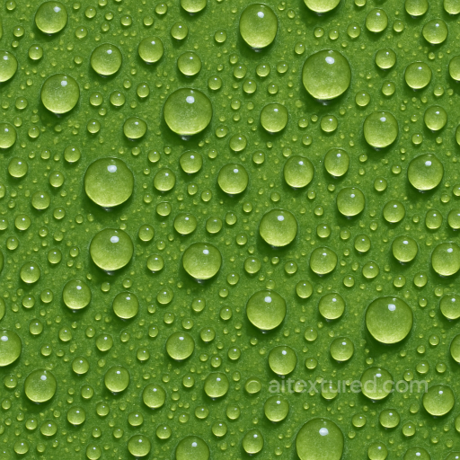 Morning Dew On Leaf Surface seamless Drops on the surface PBR texture