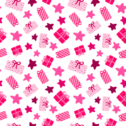 All Christmas Digital paper Texture of Pink and Magenta Christmas Presents and Stars seamless All Christmas Digital paper PBR texture