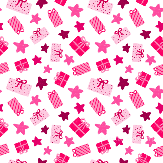 All Christmas Digital paper Texture of Pink and Magenta Christmas Presents and Stars All Christmas Digital paper texture preview