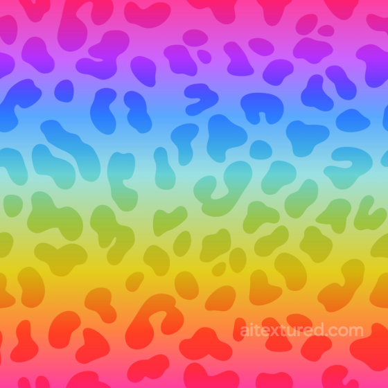 Rainbow Gradient Leopard Print Fabric Texture Leopard Print texture preview