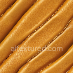 seamless Seamless 3D Quilted Tan Leather PBR Texture with Distinct Grain and Stitch Detailing texture 8k free download PBR