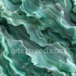seamless Seamless 3D PBR Glossy Texture with Flowing Abstract Green Ruffles and Soft Highlights texture 8k free download PBR