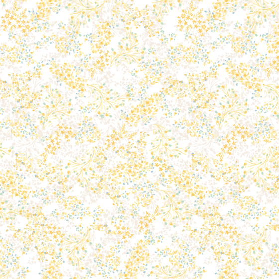 Of Delicate White Fabric With Gold And Pastel Floral Pattern White & Gold texture preview