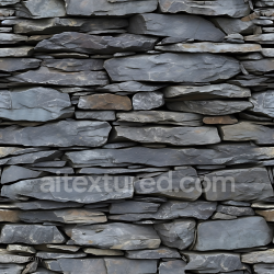 seamless Seamless 3D Layered Slate Stone Wall PBR Texture with Natural Rough Surface texture 8k free download PBR