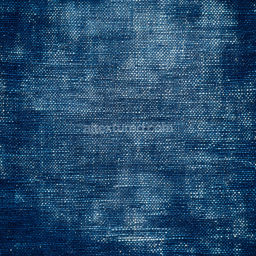Seamless 3D Cracked Denim Fabric PBR Texture with Worn Blue Pattern